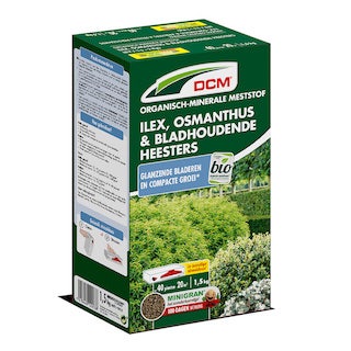  DCM Meststof Voor Ilex, Osmanthus & Bladhoudende Heesters